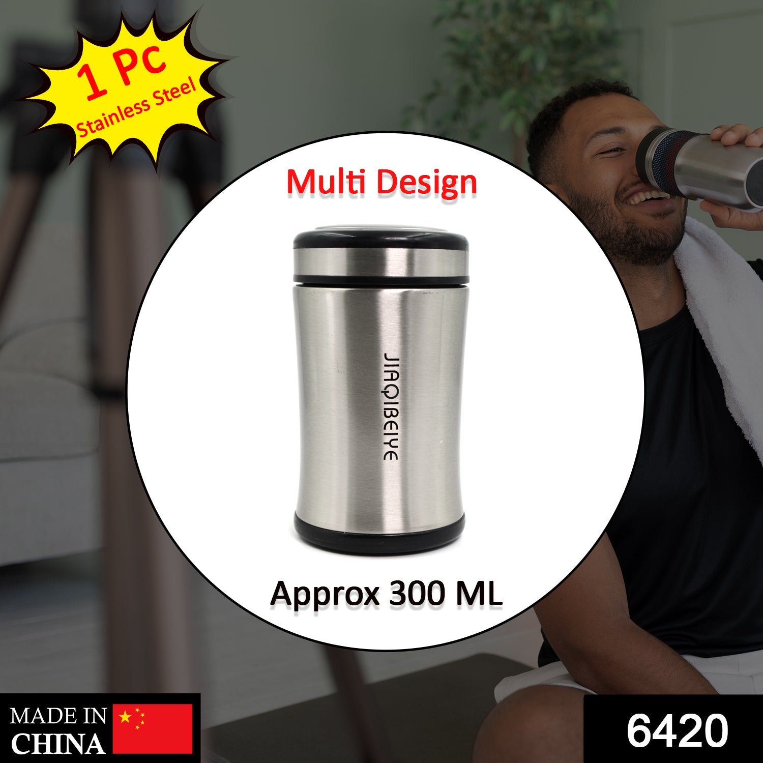 6420 Stainless steel Bottles 300Ml Approx. For Storing Water And Some Other Types Of Beverages Etc. DeoDap 6420 Stainless steel Bottles 300Ml Approx. For Storing Water And Some Other Types Of Beverages Etc. DeoDap